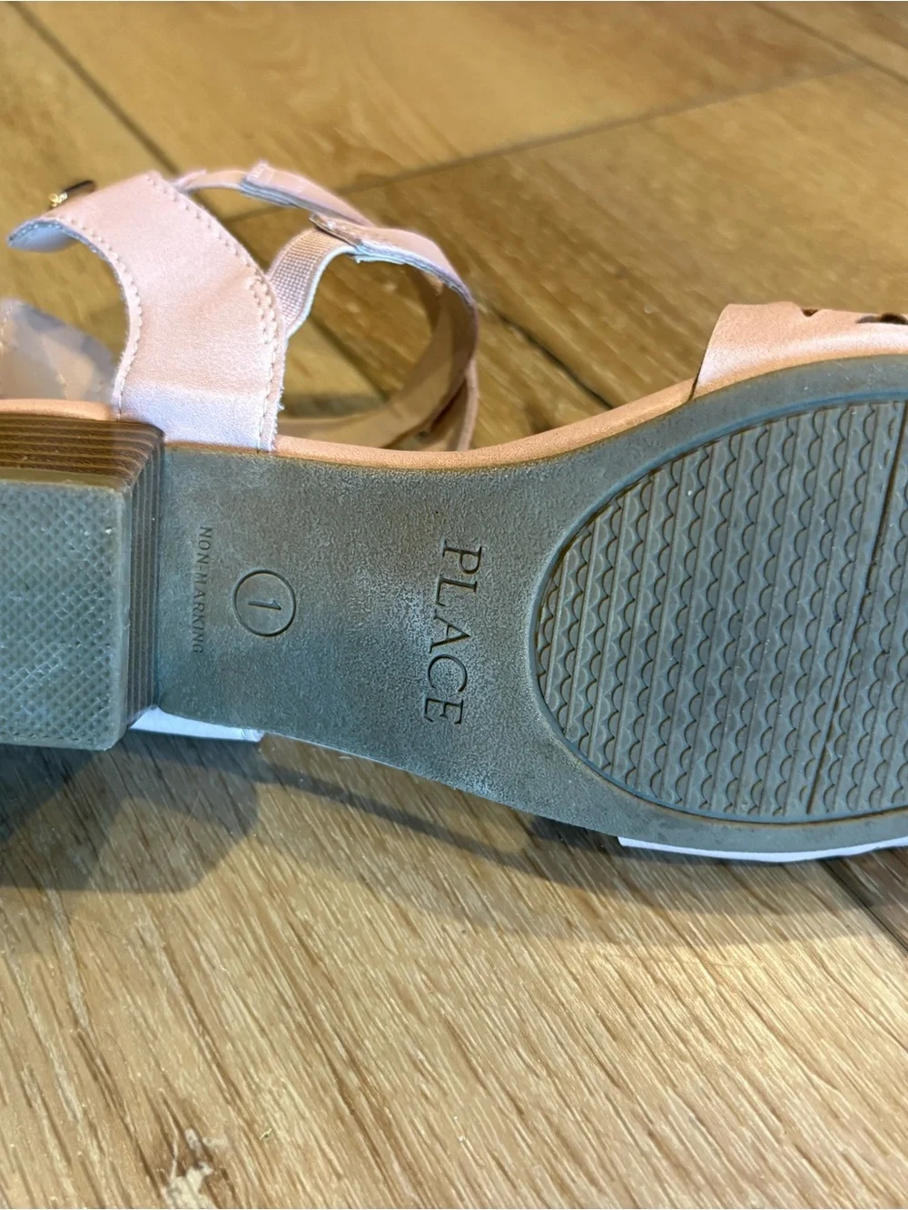 The Children's Place Girls Tan Laser-Cut Dress Sandals